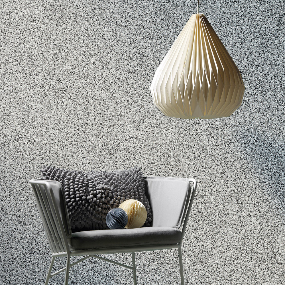 Тапет Черна Пръскана мазилка Бяло за Хол Спалня Коридор 0.53х10.05м Лято (Новости)