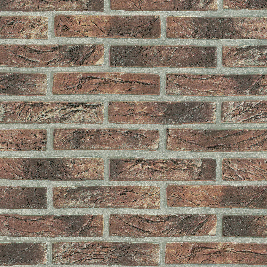 Тапет Червени  Тухли Сиво за Хол Спалня Коридор 0.53х10.05м Лято (Новости)