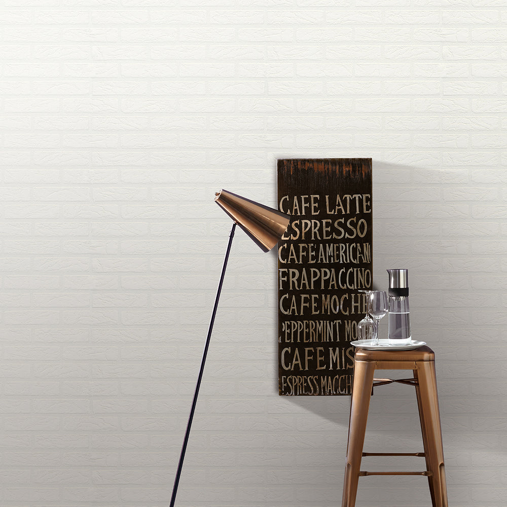 Тапет Бели Тухли Бяло за Хол Спалня Коридор 0.53х10.05м Лято (Новости)