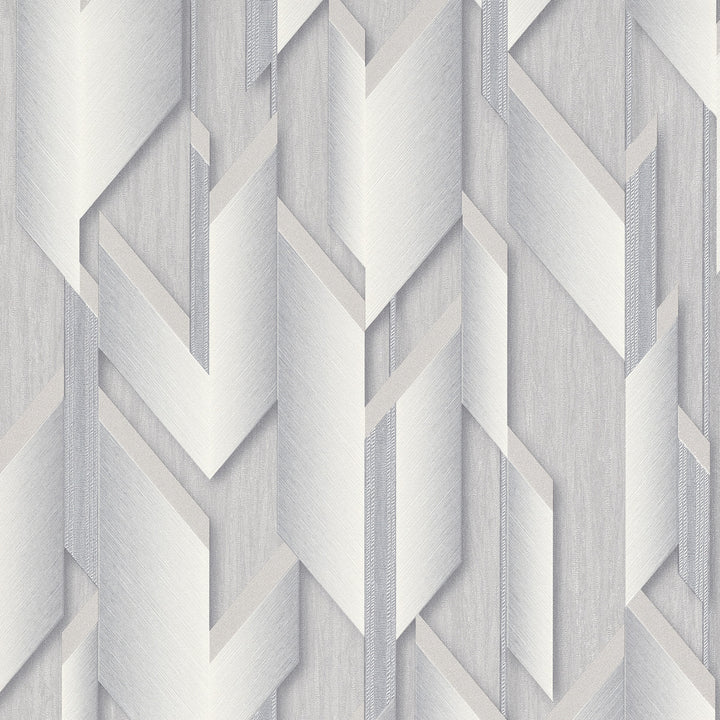 Тапет Фешън 4Уолс 2 сини 3D фигури крем