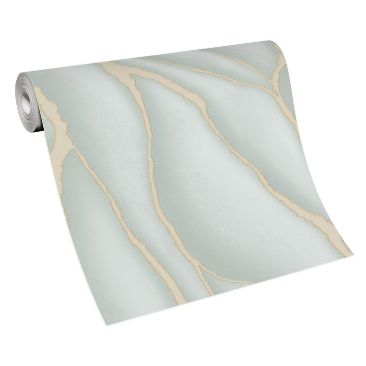 Луксозен Тапет Мрамор Тюркоаз за Хол Спалня Коридор ELLE 3
