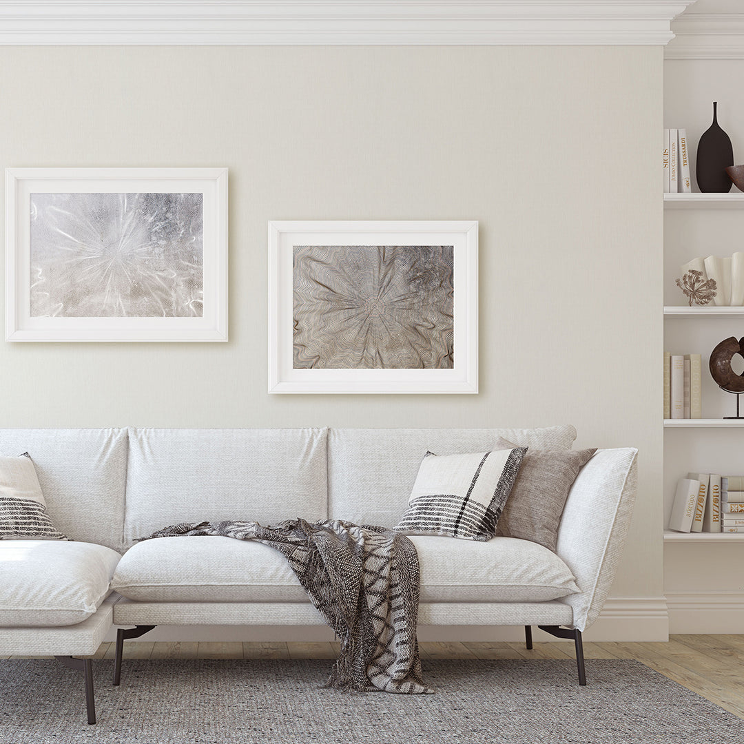 Designer Wallpaper Plain Cream Fabric for Living Room Bedroom 0.53x10.05 m Fashion 4Walls 4