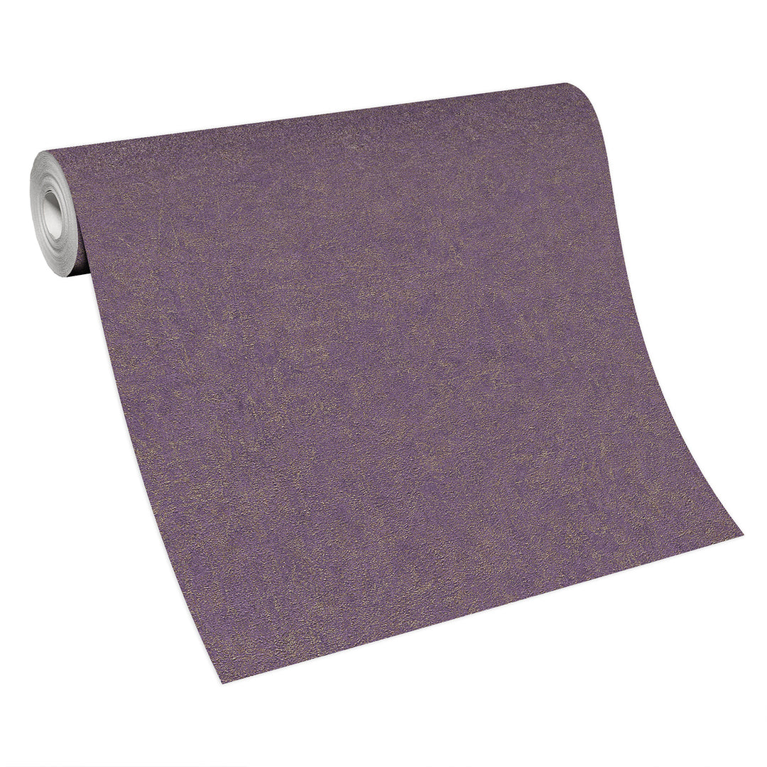 Designer Wallpaper Monochrome Purple Plaster for Living Room Bedroom 0.53x10.05 m Fashion 4Walls 4