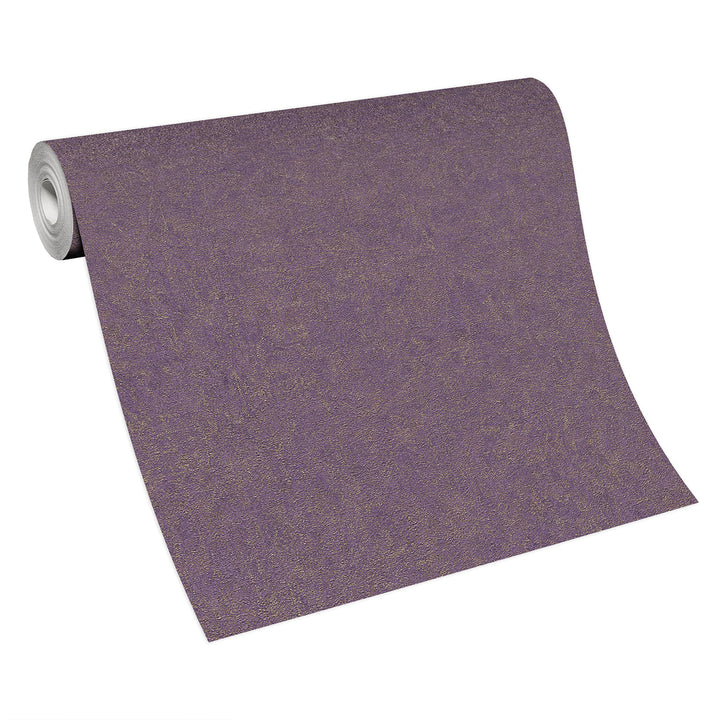 Designer Wallpaper Monochrome Purple Plaster for Living Room Bedroom 0.53x10.05 m Fashion 4Walls 4