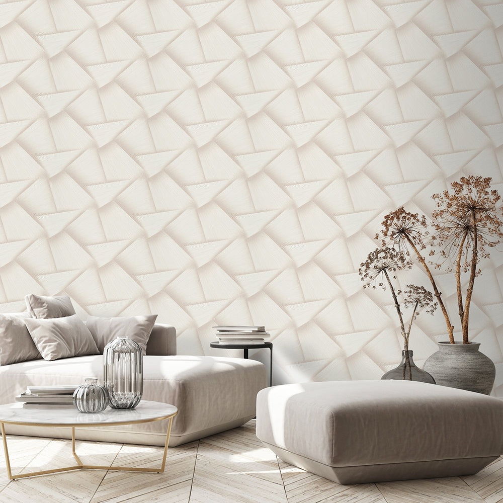 Тапет Спотлайт 2 3D плетеница бежово