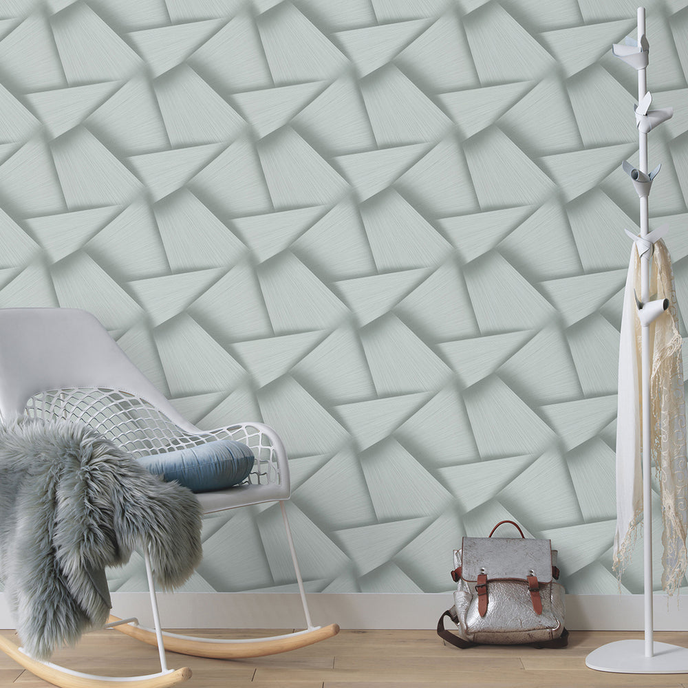 Тапет Спотлайт 2 3D плетеница тюркоаз