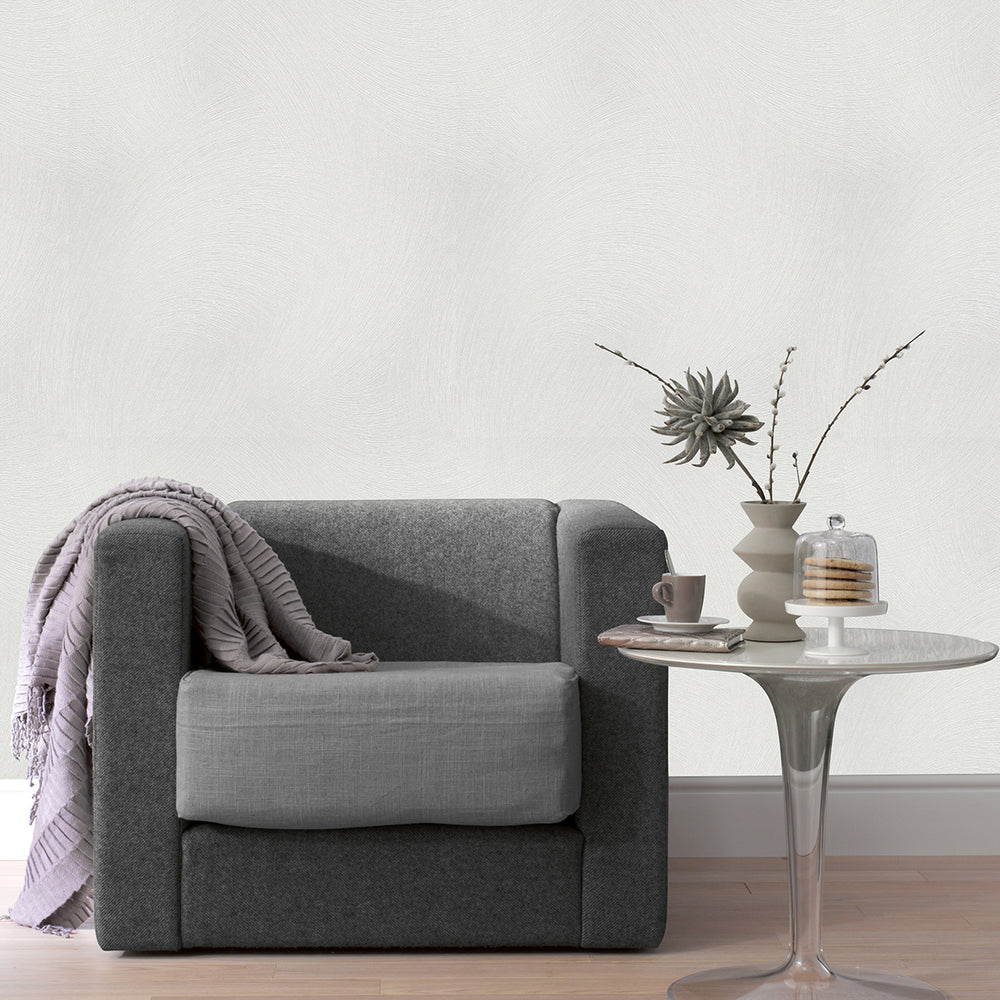 Тапет Спотлайт 2 завихрена мазилка бяло