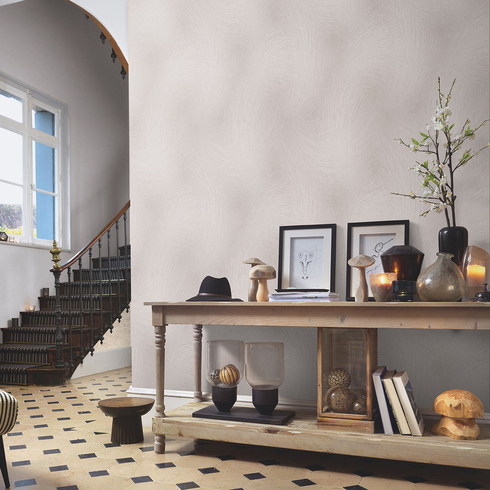 Тапет Спотлайт 2 завихрена мазилка бежово сиво