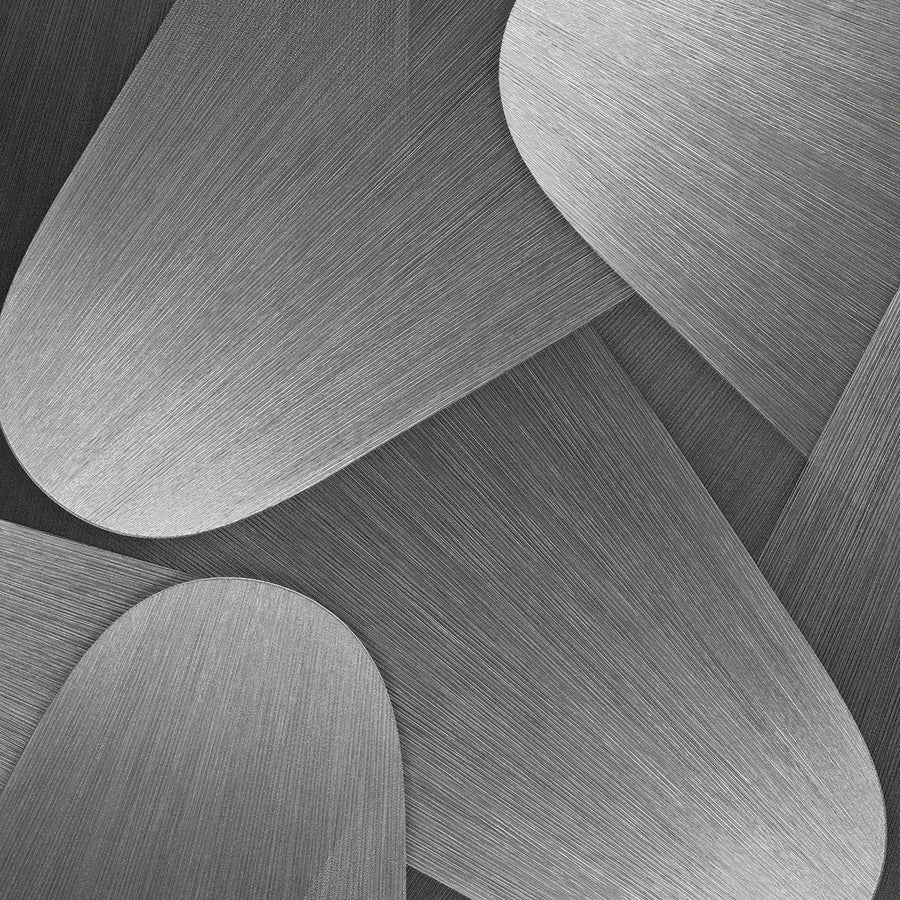 Тапет 3D Форми Сиво сребърно Елизиум