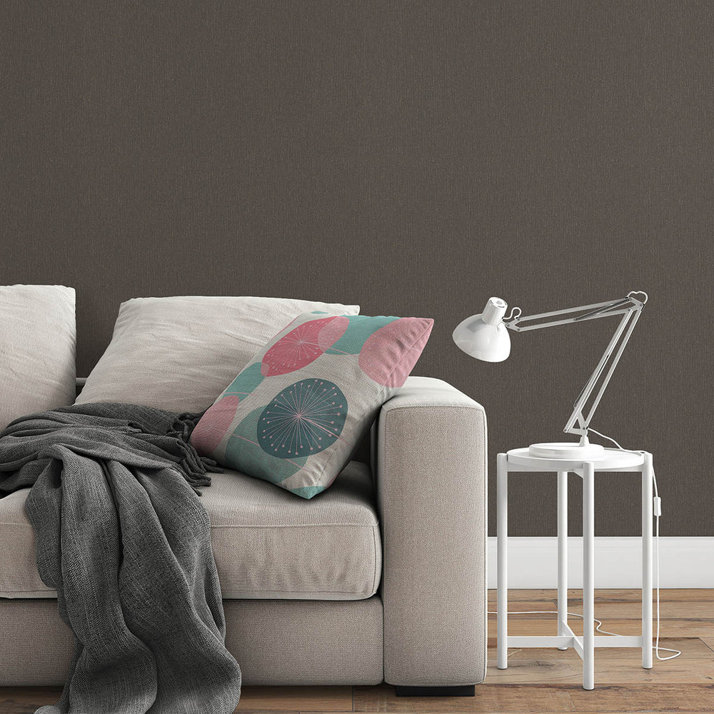 Тапет Спотлайт 2 едноцветен кафяво плат