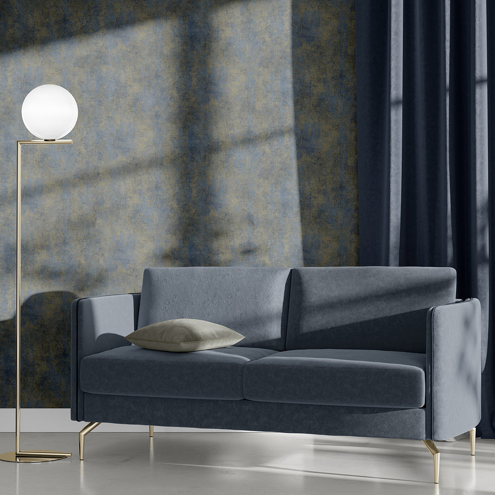 Поръчков Тапет Elle 4 Мазилка Синьо