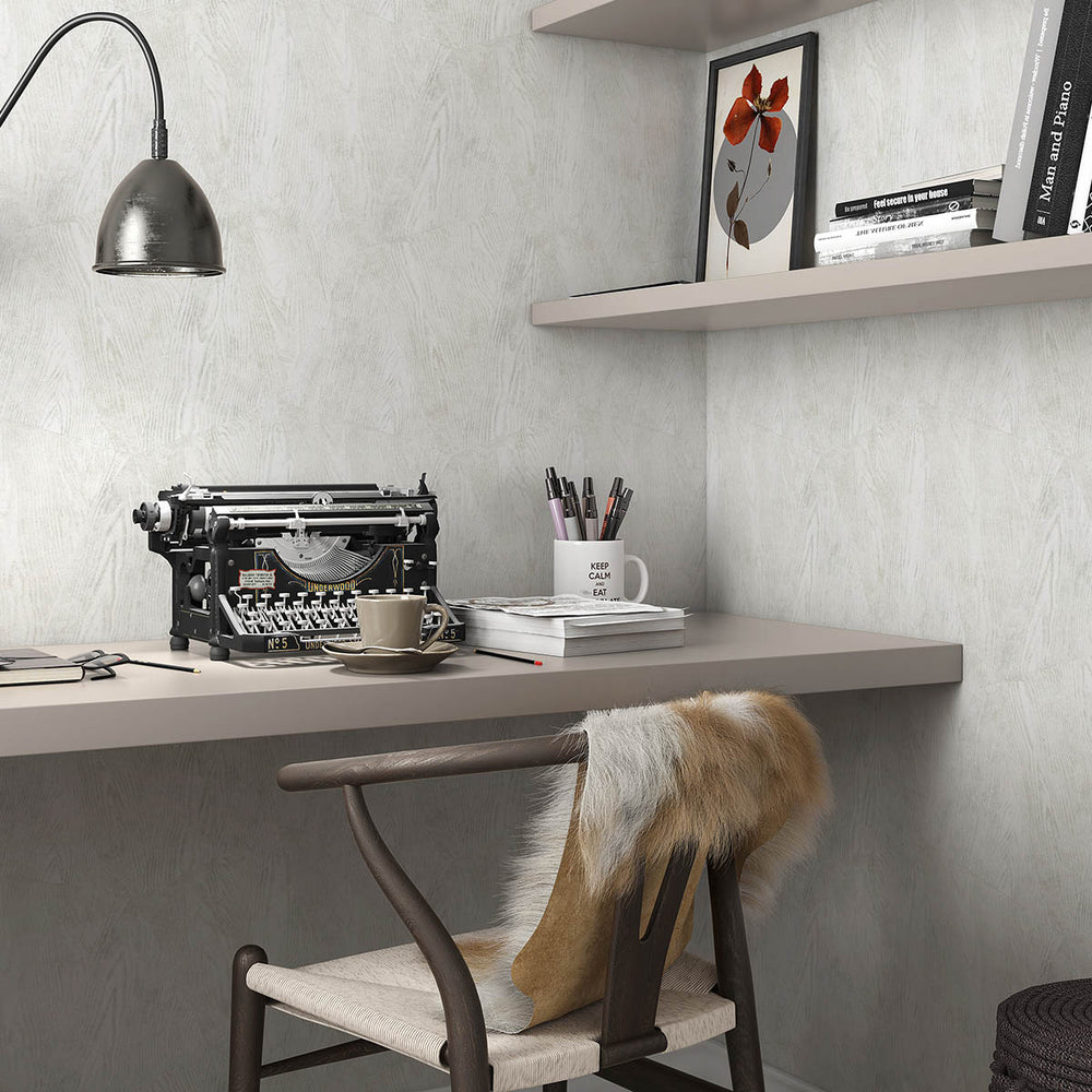 Релефен Винилен Тапет Опус Дървени панели Кремаво