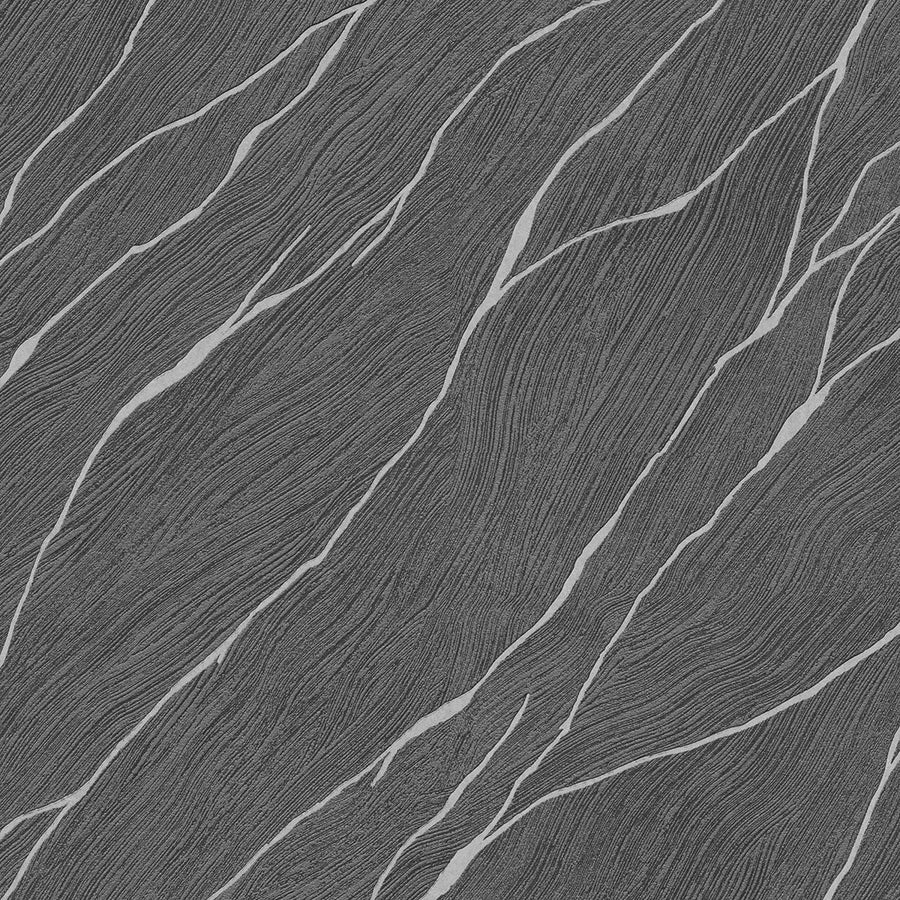 Релефен Винилен Тапет Опус Мраморно дърво Черно