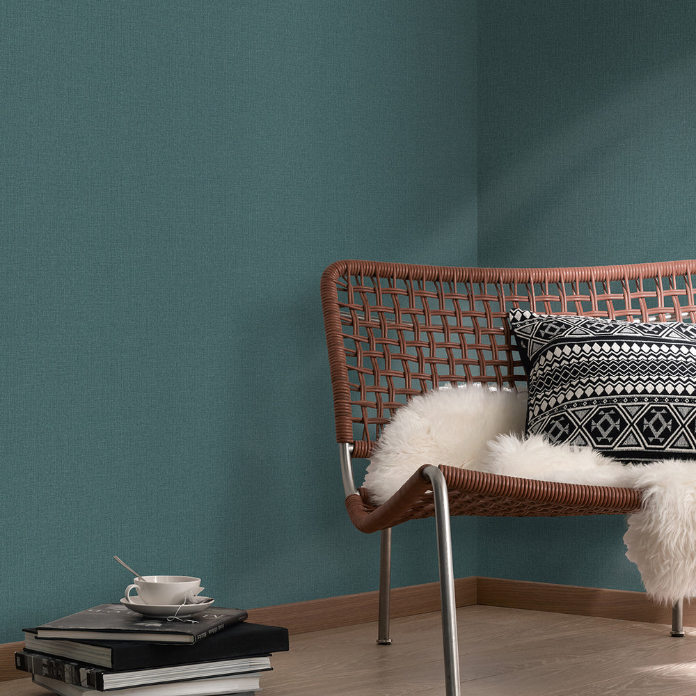 Поръчков Тапет Elle 4 Едноцветен Тъмно зелено плат