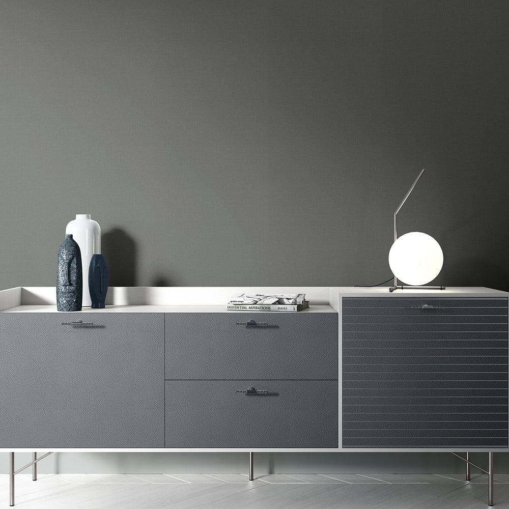 Поръчков Тапет Elle 4 Едноцветен Тъмно сиво плат