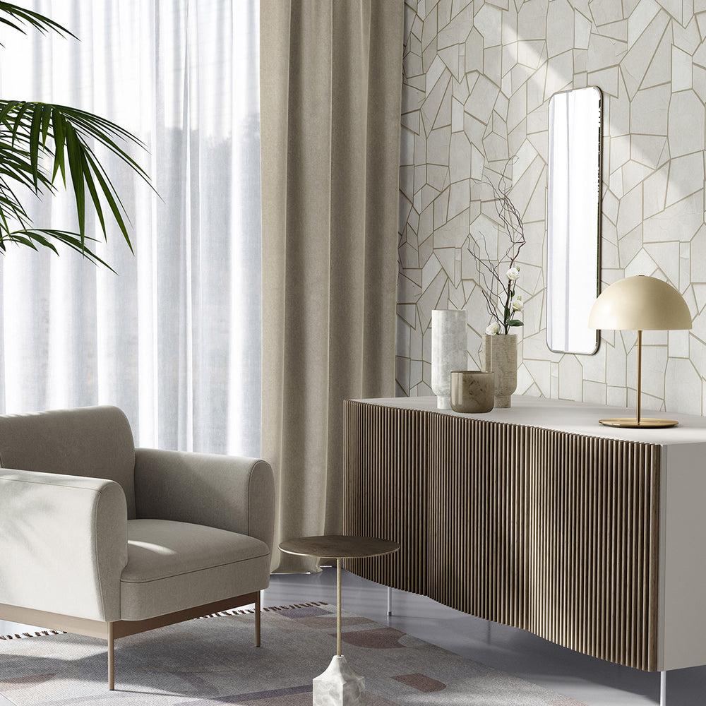 Поръчков Тапет Elle 4 Мозайка Бежово