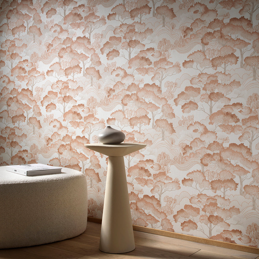 Поръчков Тапет Elle 4 Гора Медно бяло