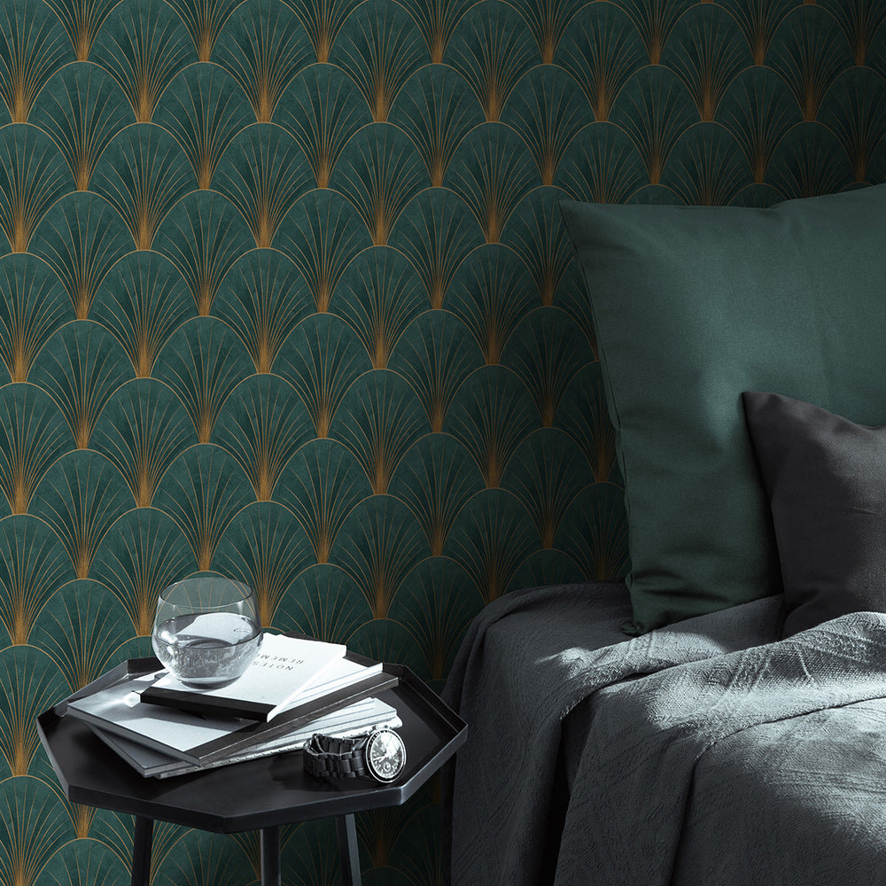 Поръчков Тапет Elle 4 Ветрило Зелено