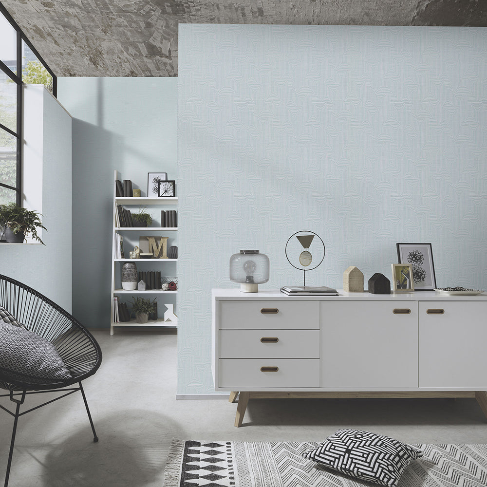 Релефен Винилен Тапет Опус Лабиринт Зелено