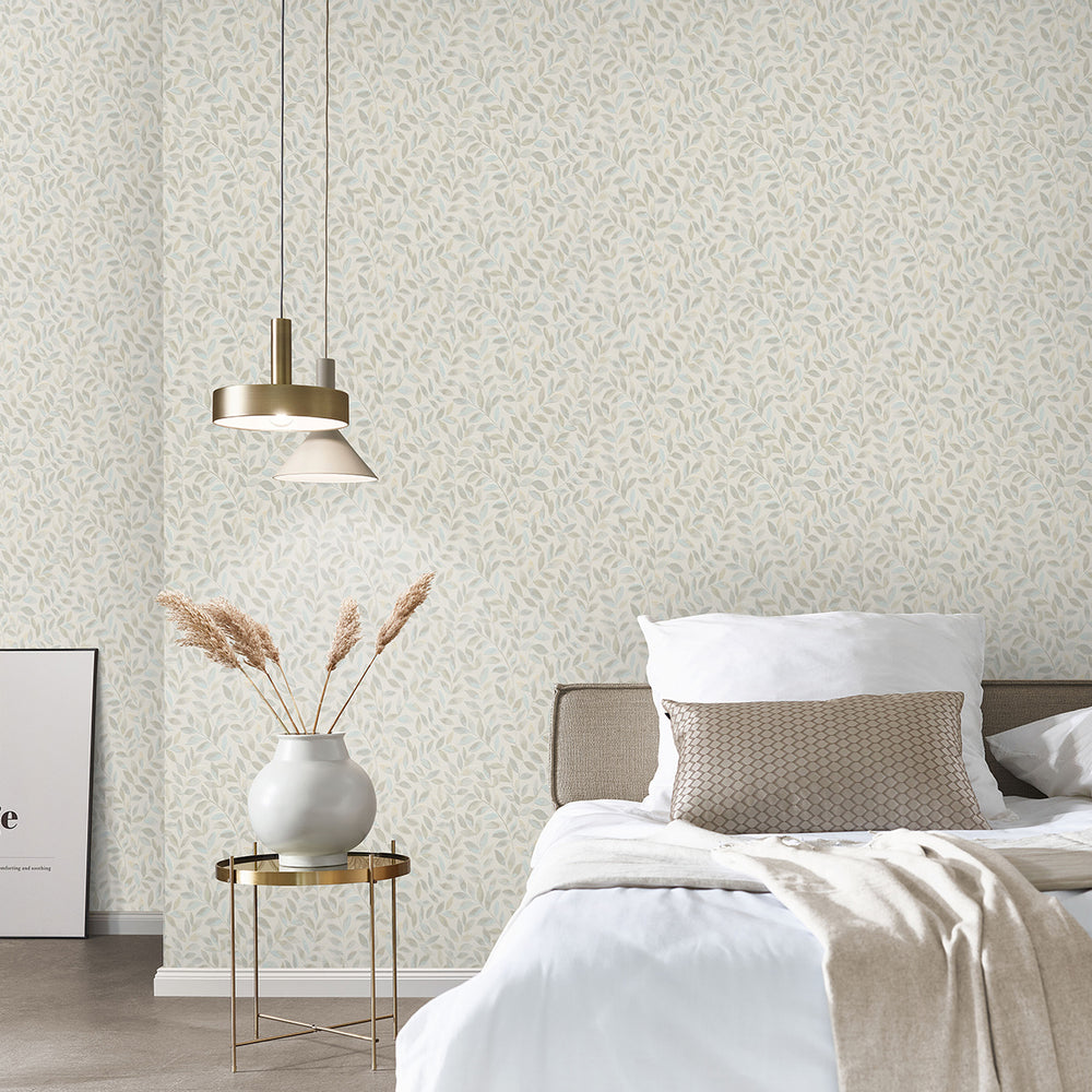 Релефен Винилен Тапет Опус 3D бежови Клонки Кремаво