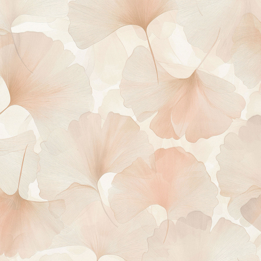 Тапет Листа гинко Розово Елизиум