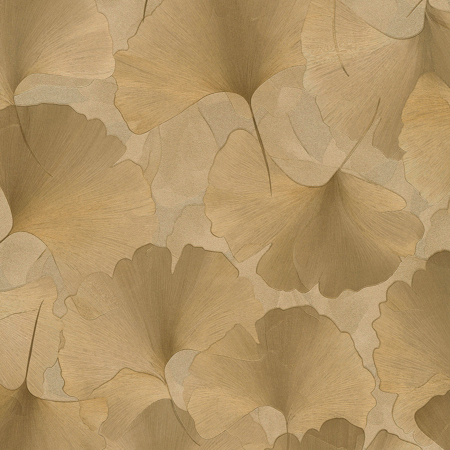 Тапет Листа гинко Златно Елизиум