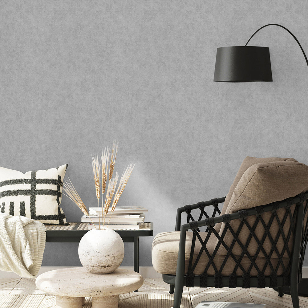 Тапет Едноцветен Сиво плат Елизиум