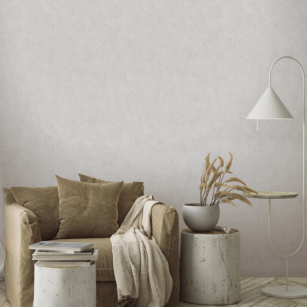 Тапет Едноцветен Светлосиво плат Елизиум