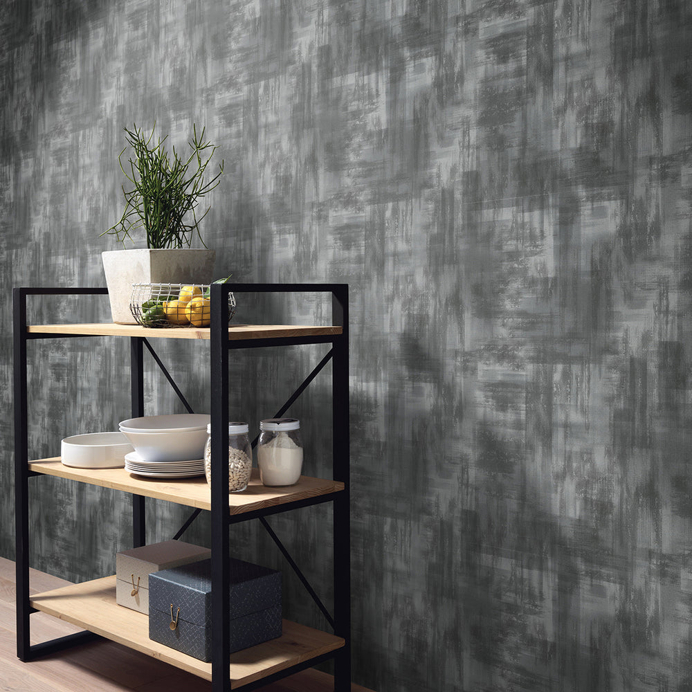 Тапет Винтидж Сребърно сиво плат Елизиум