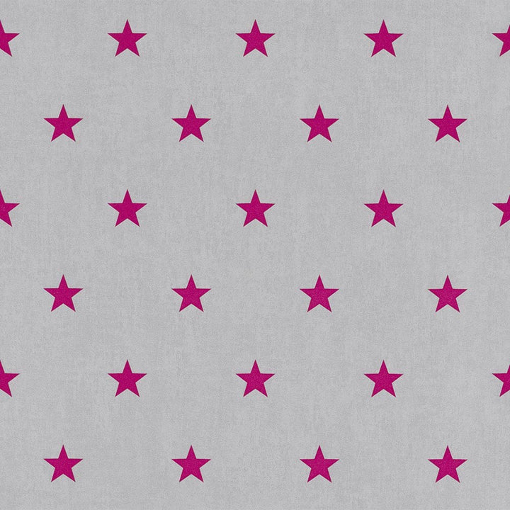 Wallpaper Kids&Teens 2 pink stars gray