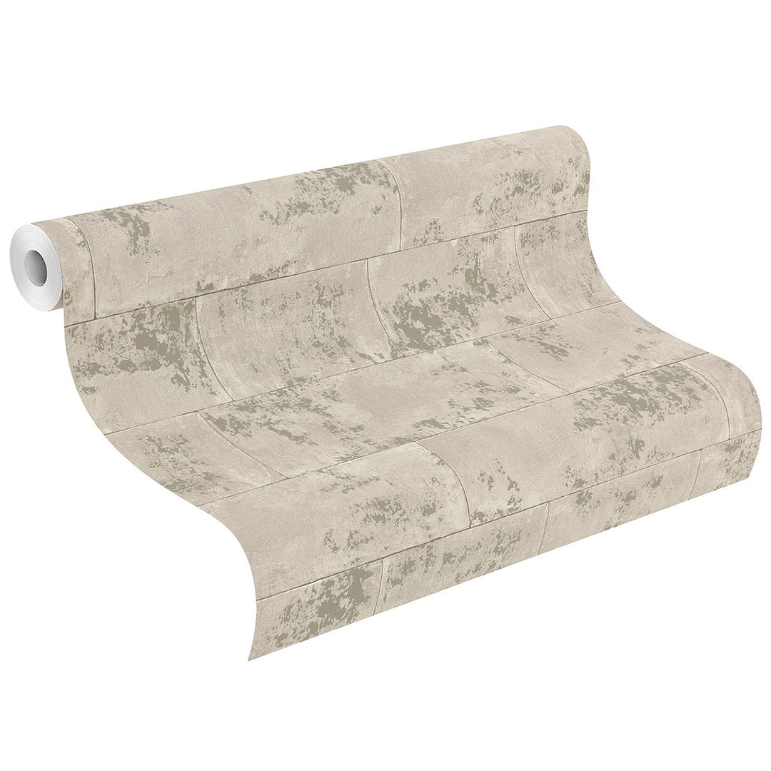 Wallpaper Bricks & Wood Panels beige