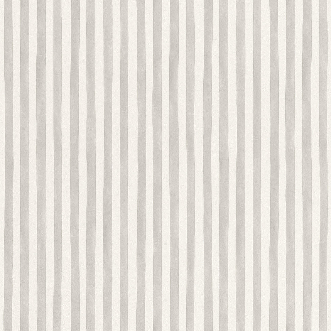 Children's Fleece Wallpaper Gray Watercolor Stripe White Stripe for Kids Room Corridor Inspiration