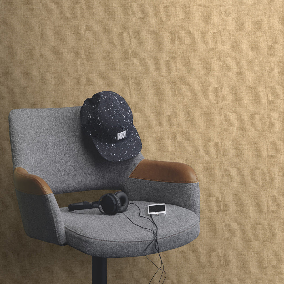 Vinyl Embossed Wallpaper Fabric Beige for Bedroom Living Room Corridor 0.53x10.05 m Mood