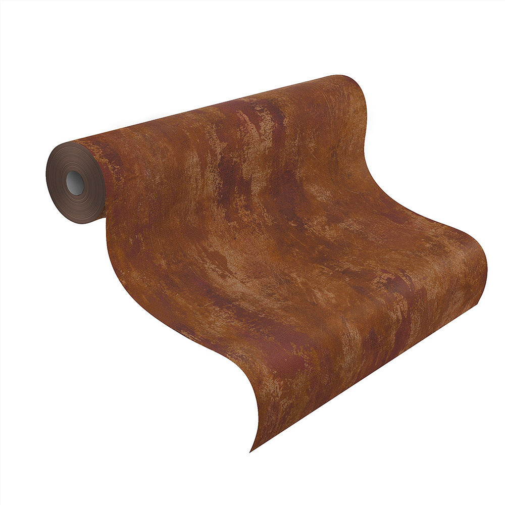 Wallpaper Inspiration metal wall orange (Crispy)