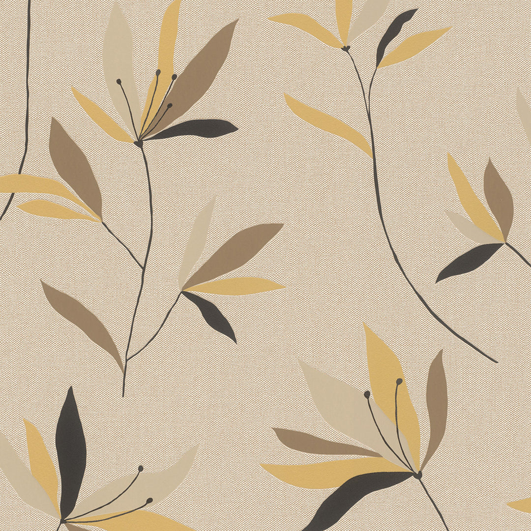 Винилов релефен Тапет Клонки текстил Бежово тъмно за Спалня Хол 0 0.53х10.05 м Настроение