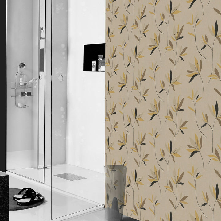 Винилов релефен Тапет Клонки текстил Бежово тъмно за Спалня Хол 0 0.53х10.05 м Настроение