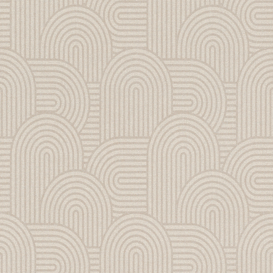 Vinyl embossed Wallpaper Arches textile Beige for Bedroom Living Room Corridor 0.53x10.05 m Mood