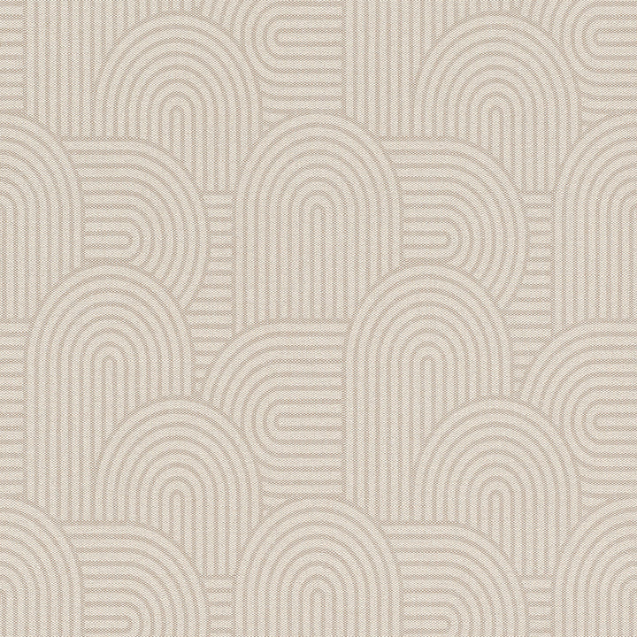 Vinyl embossed Wallpaper Arches textile Beige for Bedroom Living Room Corridor 0.53x10.05 m Mood