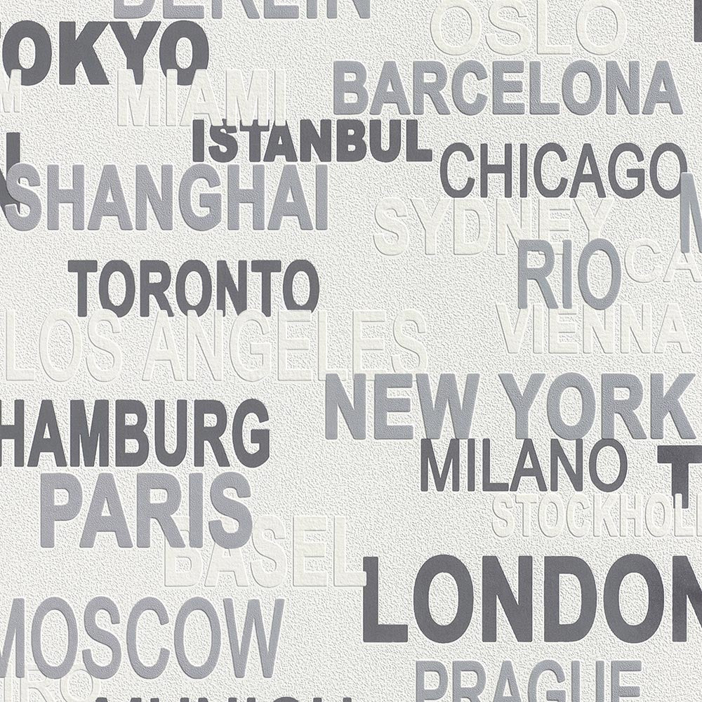 Wallpaper Bestseller gray capitals words white (Kids&Teens 3)