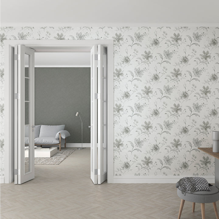 Тапет Тъмносив пастел плат за Спалня Хол Кухня 0.53х10.05м Шейдс