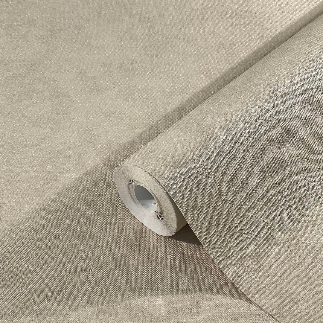 Wallpaper Beige Pastel Fabric for Bedroom Living Room Kitchen 0.53x10.05m Shades