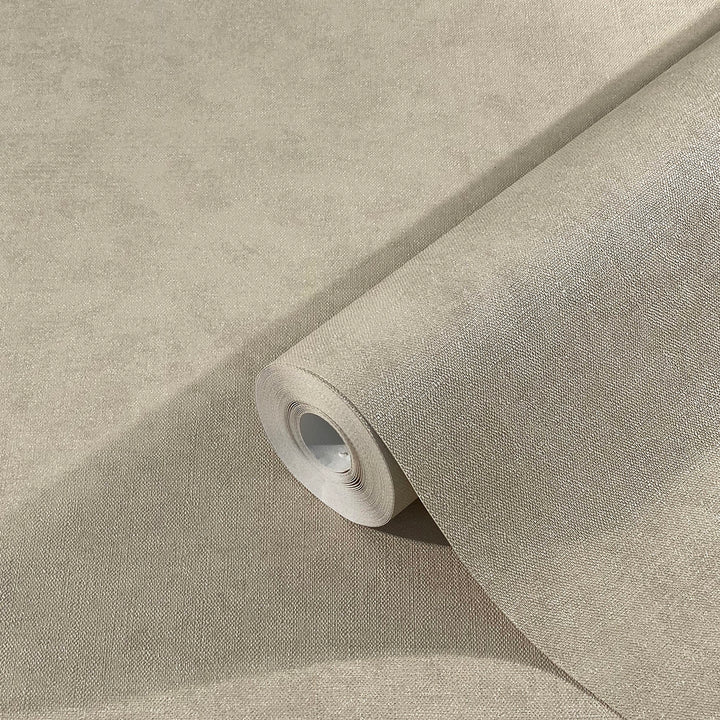 Wallpaper Beige Pastel Fabric for Bedroom Living Room Kitchen 0.53x10.05m Shades