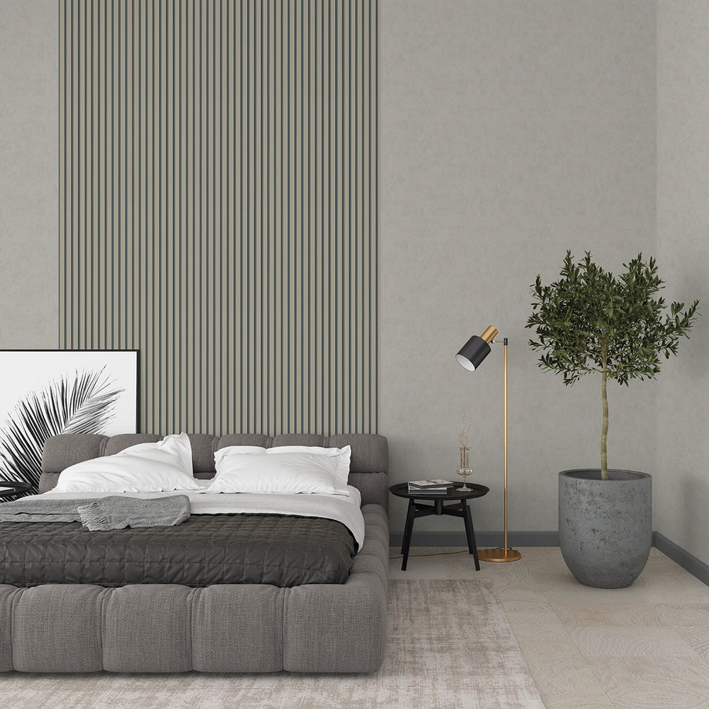 Високоустойчив Винилов Тапет Фурнир Сиво бежово Каракас