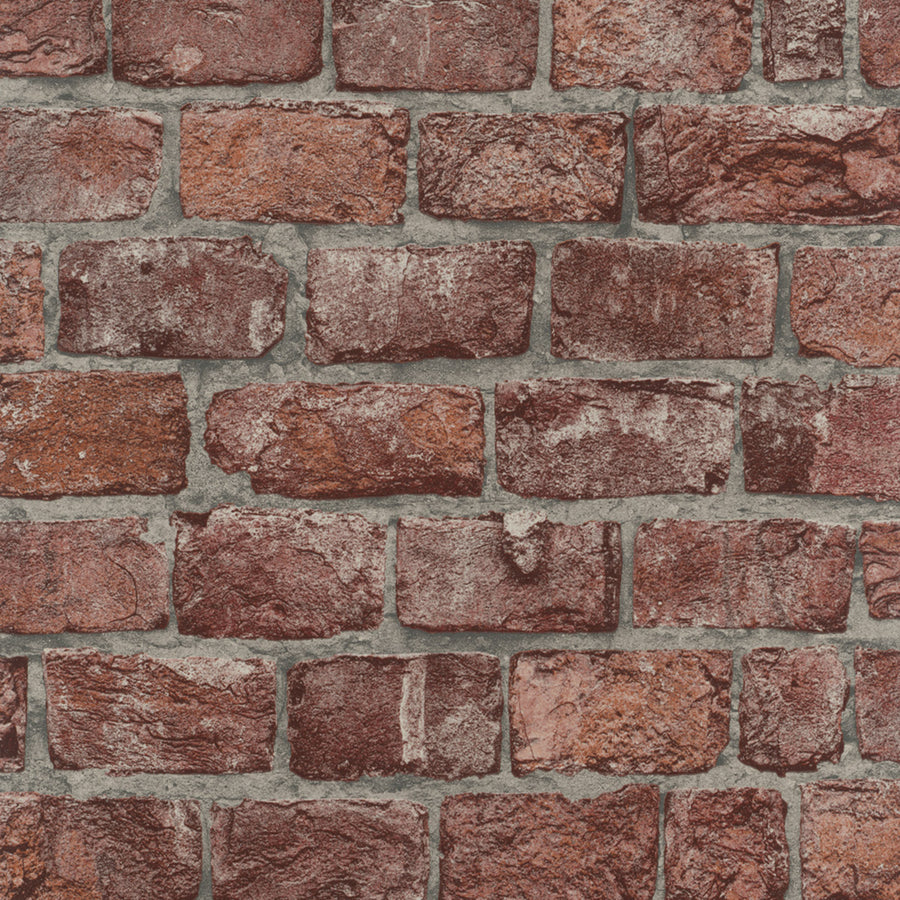 Високоустойчив Винилов Тапет Тухли Червено Кухня Каракас