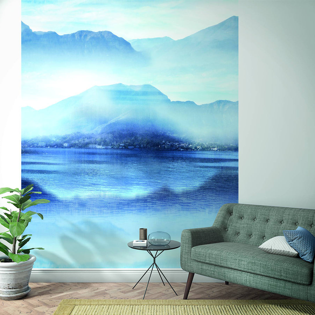 Wallpaper-Panel Rain in the Bay 4h. for Bedroom Living Room Kitchen 2.12x2.7m Smart Art Easy