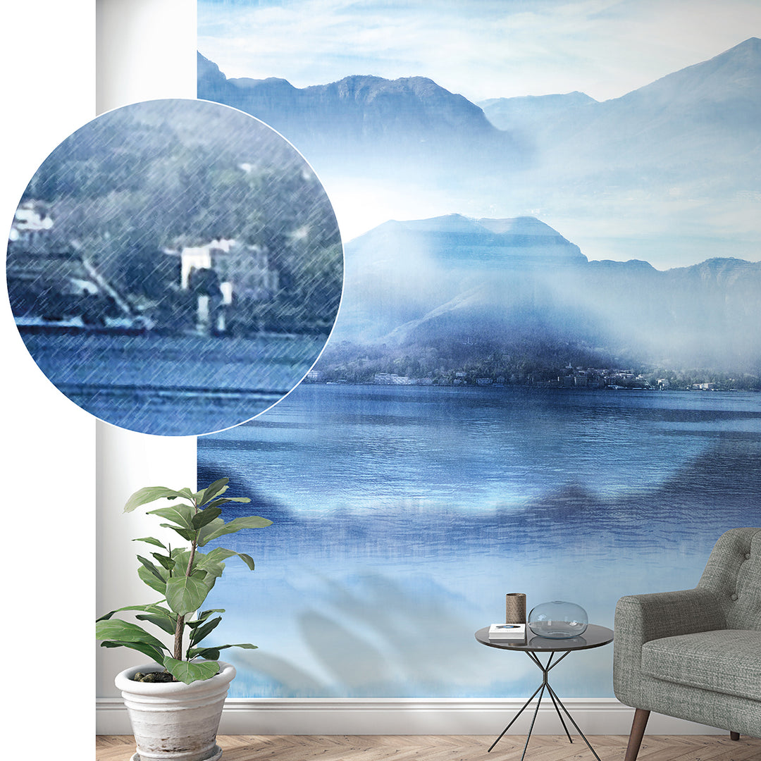 Wallpaper-Panel Rain in the Bay 4h. for Bedroom Living Room Kitchen 2.12x2.7m Smart Art Easy