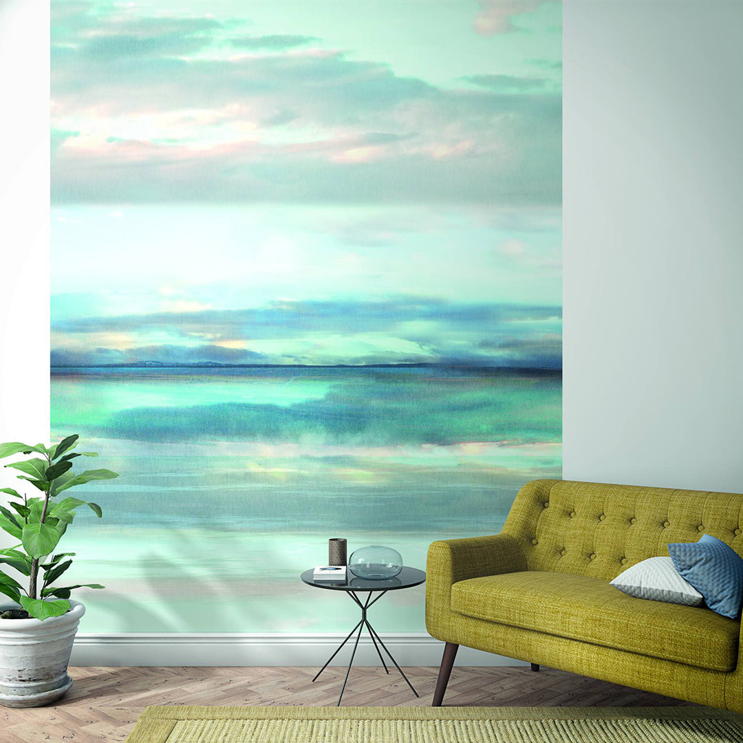 Wallpaper-Panel Sea Morning 4h. for Bedroom Living Room Kitchen 2.12x2.7m Smart Art Easy