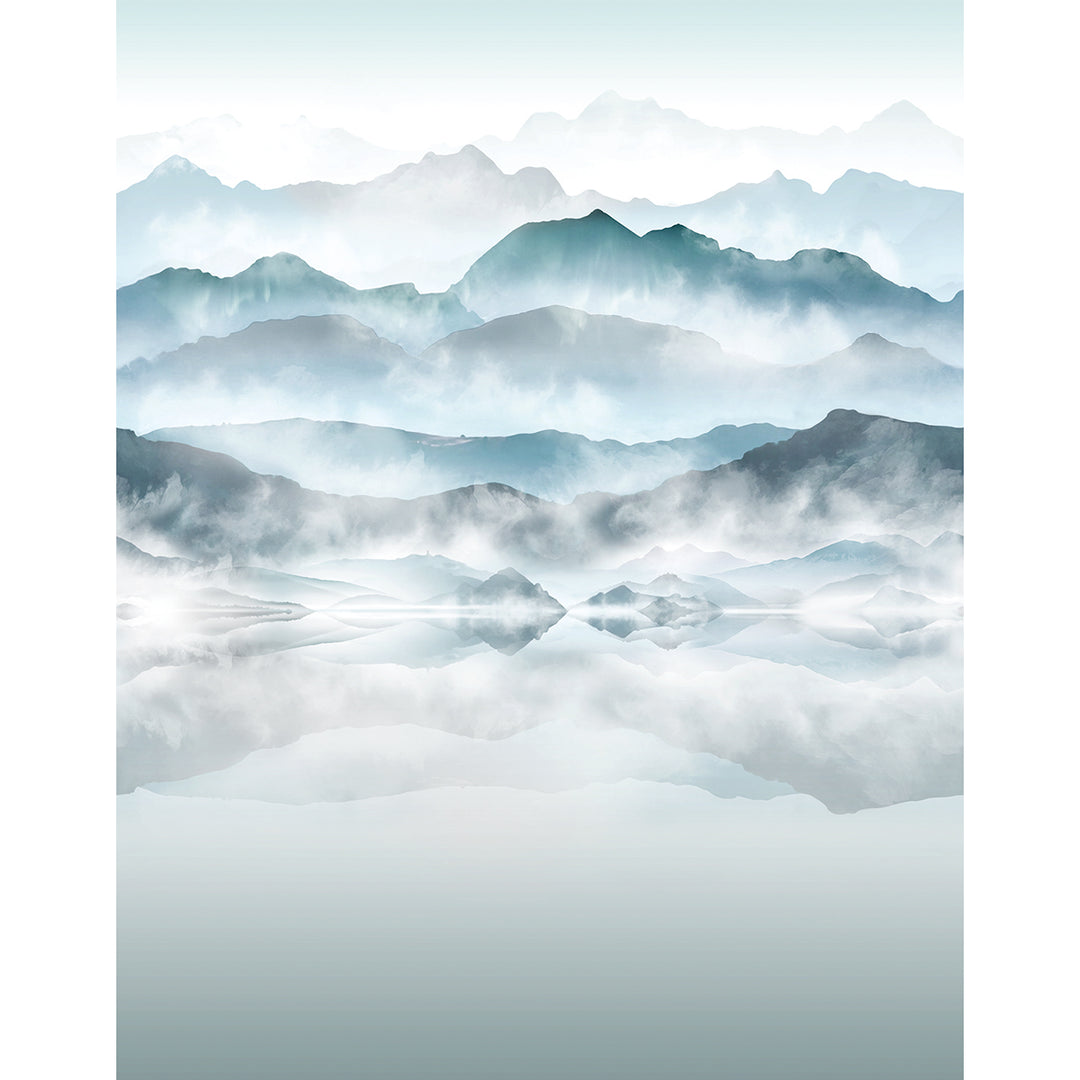 Wallpaper-Panel Misty Mountains 4h. for Bedroom Living Room Kitchen 2.12x2.7m Smart Art Easy
