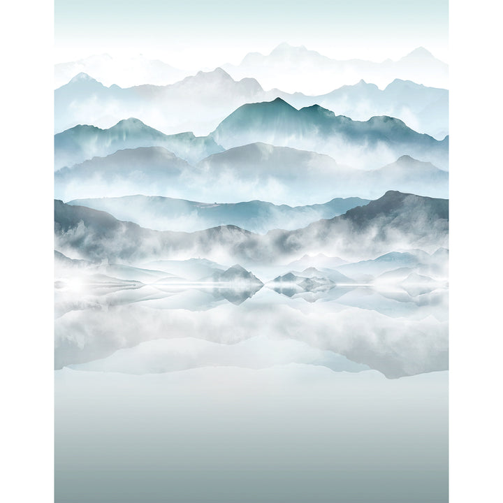 Wallpaper-Panel Misty Mountains 4h. for Bedroom Living Room Kitchen 2.12x2.7m Smart Art Easy