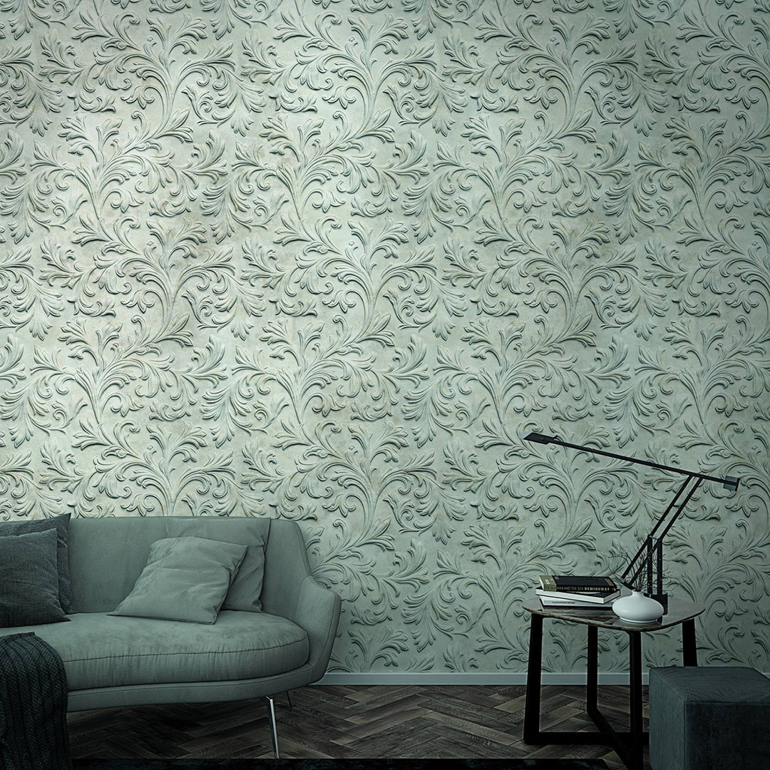 Wallpaper-Panel 3D ornaments Beige 3h. for Bedroom Living room Kitchen 1.59x2.7m Smart Art Easy